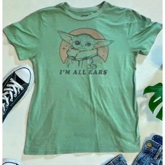 Star Wars Tops - The Child "I'm All Ears" T-Shirt Size Medium